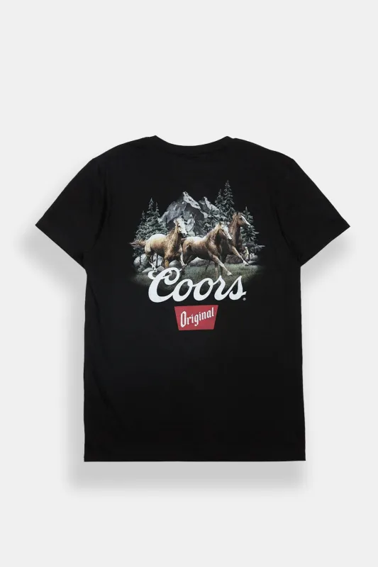 Coors Triple Horse Graphic Tee made by Coors