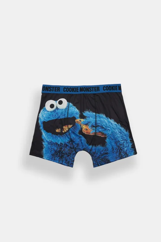 Cookie Monster Printed Boxer Brief made by Sesame Street