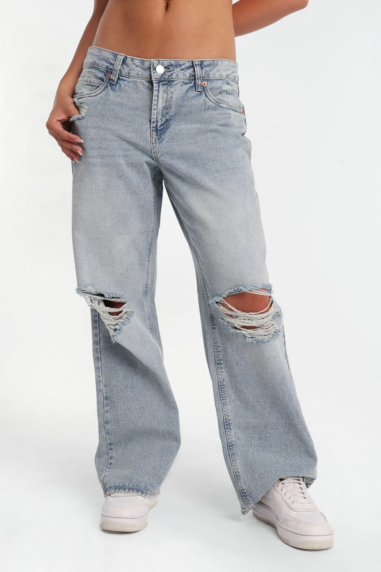 Chloe Low Rise Baggy Jeans sold by West49