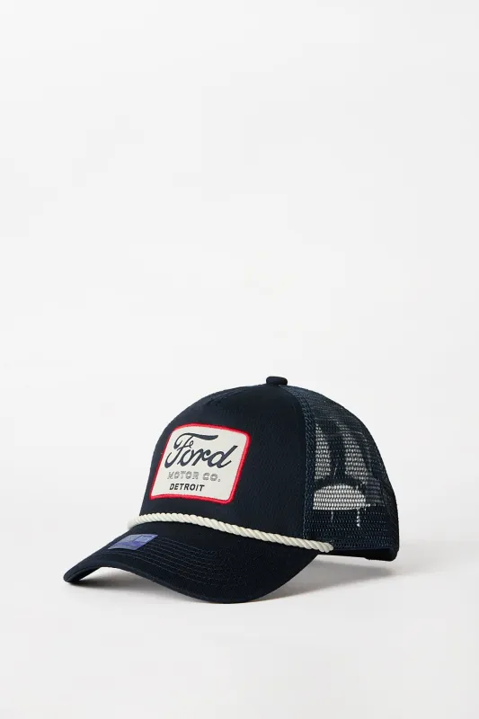 Ford Patch Embroidered Trucker Cap made by Ford