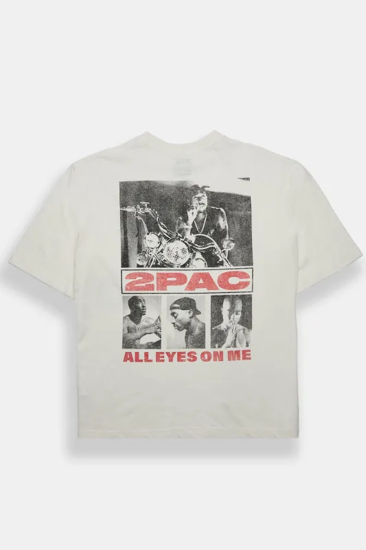 T-shirt surdimensionné imprimé 2Pac All Eyes On Me made by West49