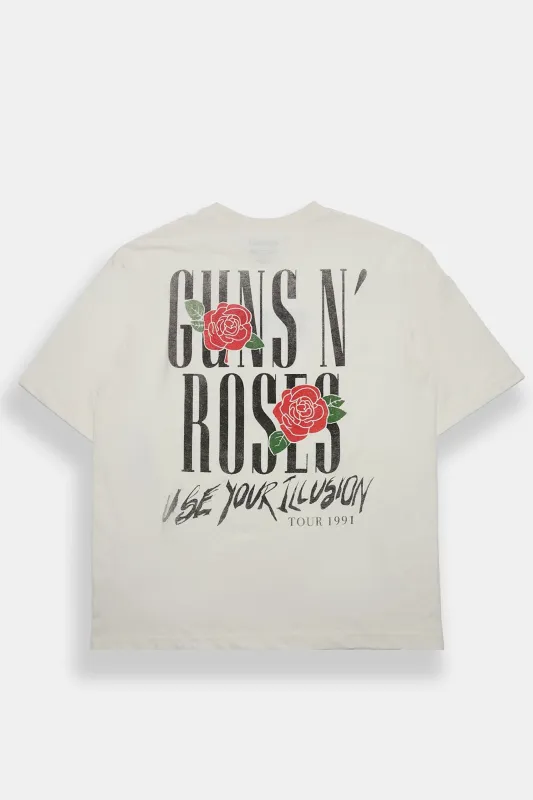 T-shirt surdimensionné imprimé Guns N' Roses Use Your Illusion Tour 1991 made by West49