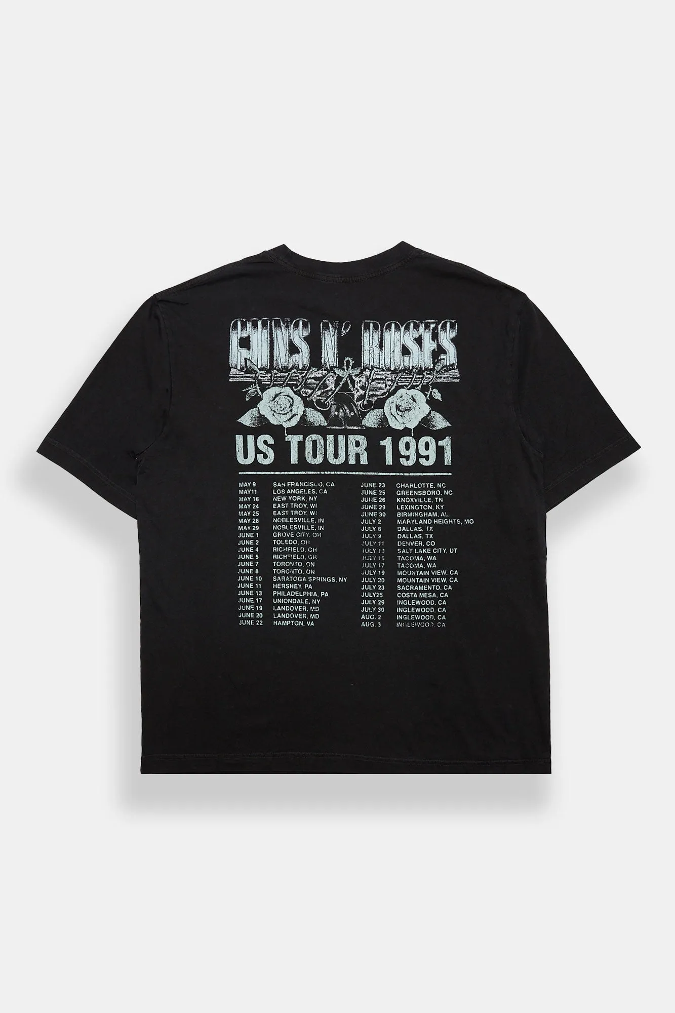 T-shirt surdimensionné imprimé Guns N' Roses US Tour 1991 sold by West49 product image thumbnail 2