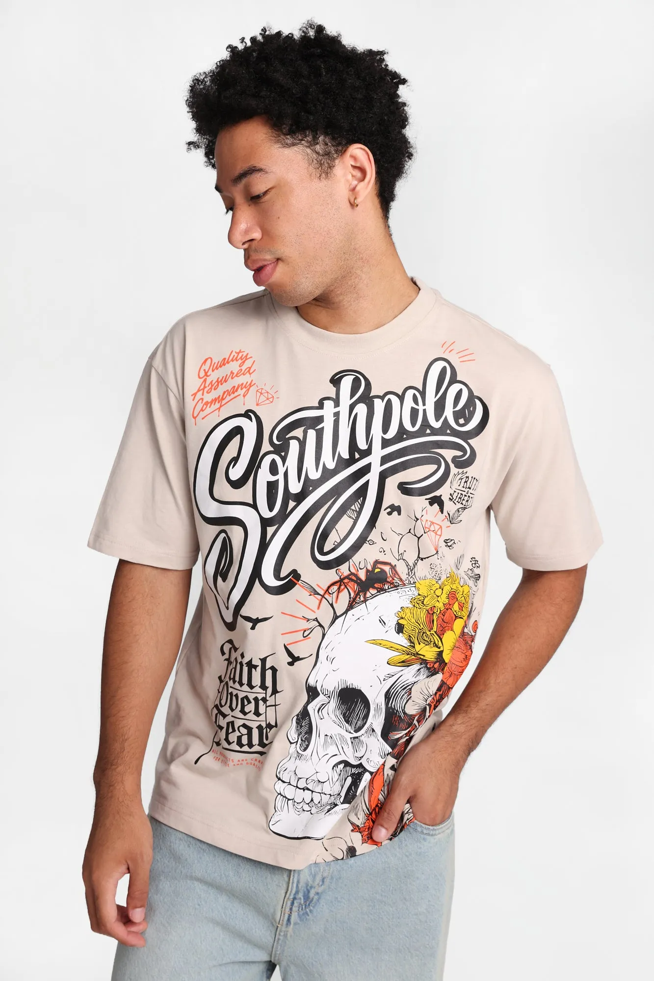 Southpole Faith Over Fear Skull Graphic Tee sold by West49 product image thumbnail 2