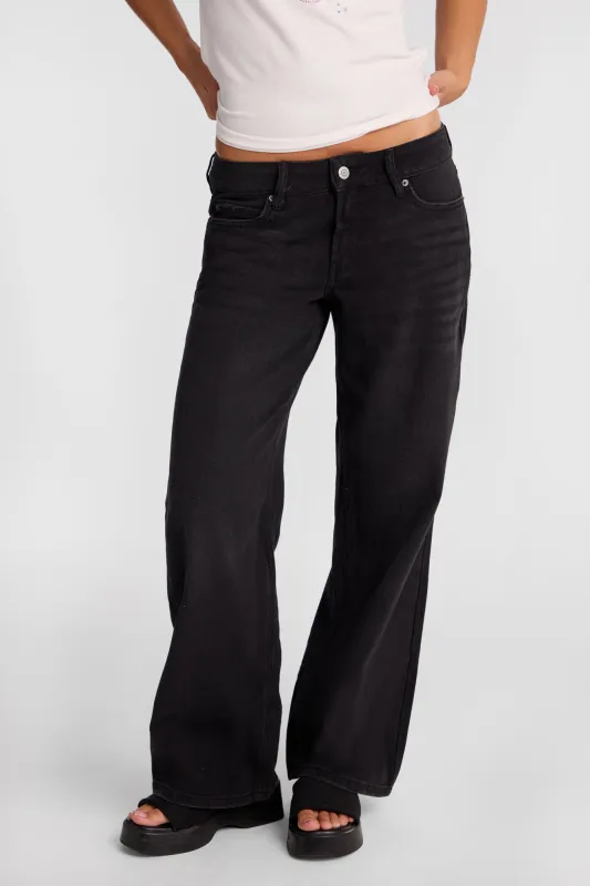 Chloe Embroidered Low Rise Baggy Jeans made by Bluenotes