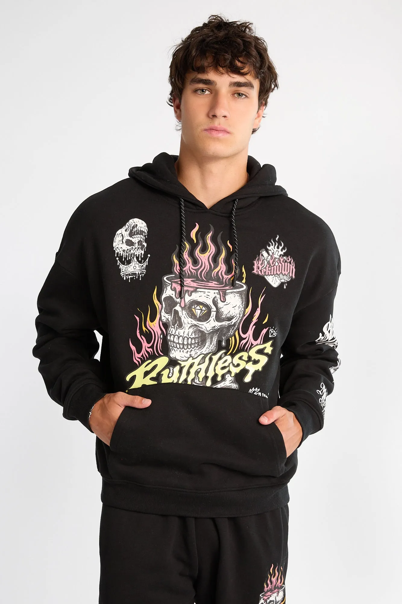 Southpole Ruthless Skull Graphic Hoodie sold by West49 product image thumbnail 2