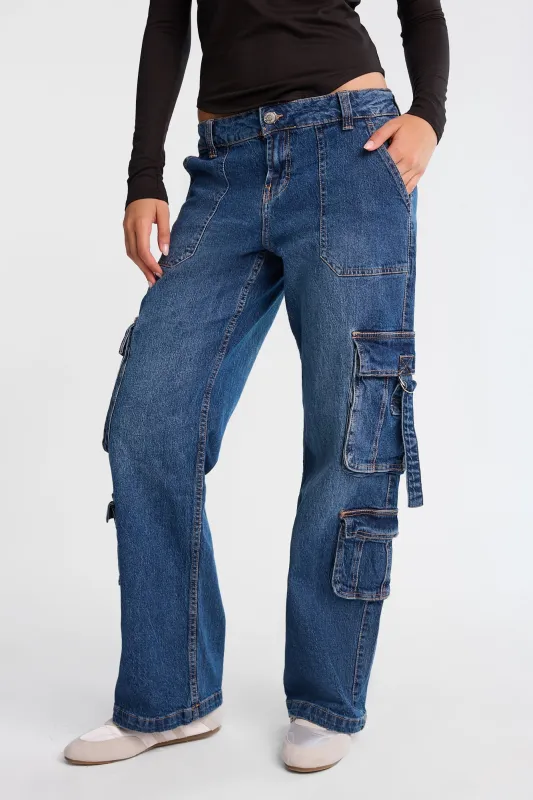 Jean ample taille basse Chloe made by Bluenotes