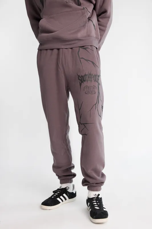 Jogger en molleton Southpole imprimé gothique en relief made by South Pole