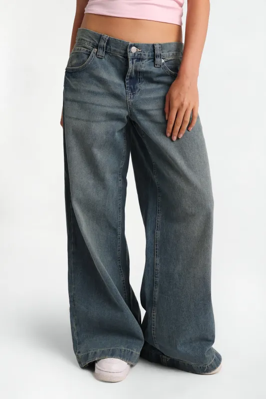 Jean ultra-ample taille basse made by Bluenotes