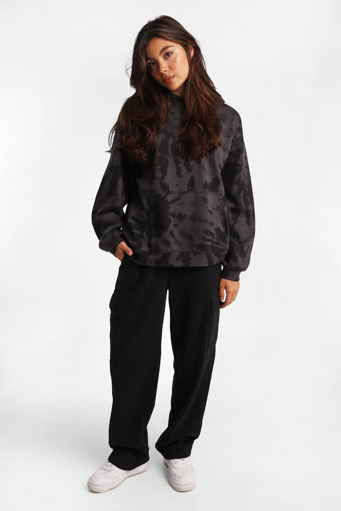 Haut à capuchon en molleton coupe boyfriend tie-dye sold by West49 product image thumbnail 4