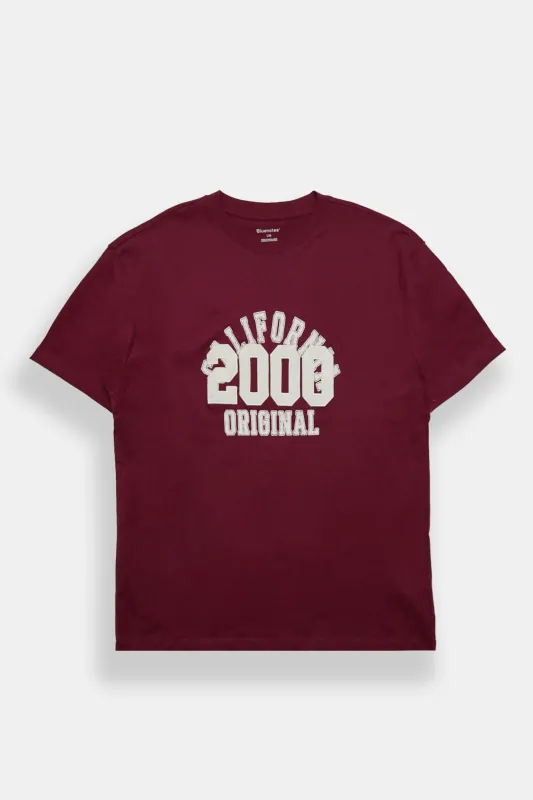 T-shirt coupe boyfriend brodé California Original 2000 made by Bluenotes