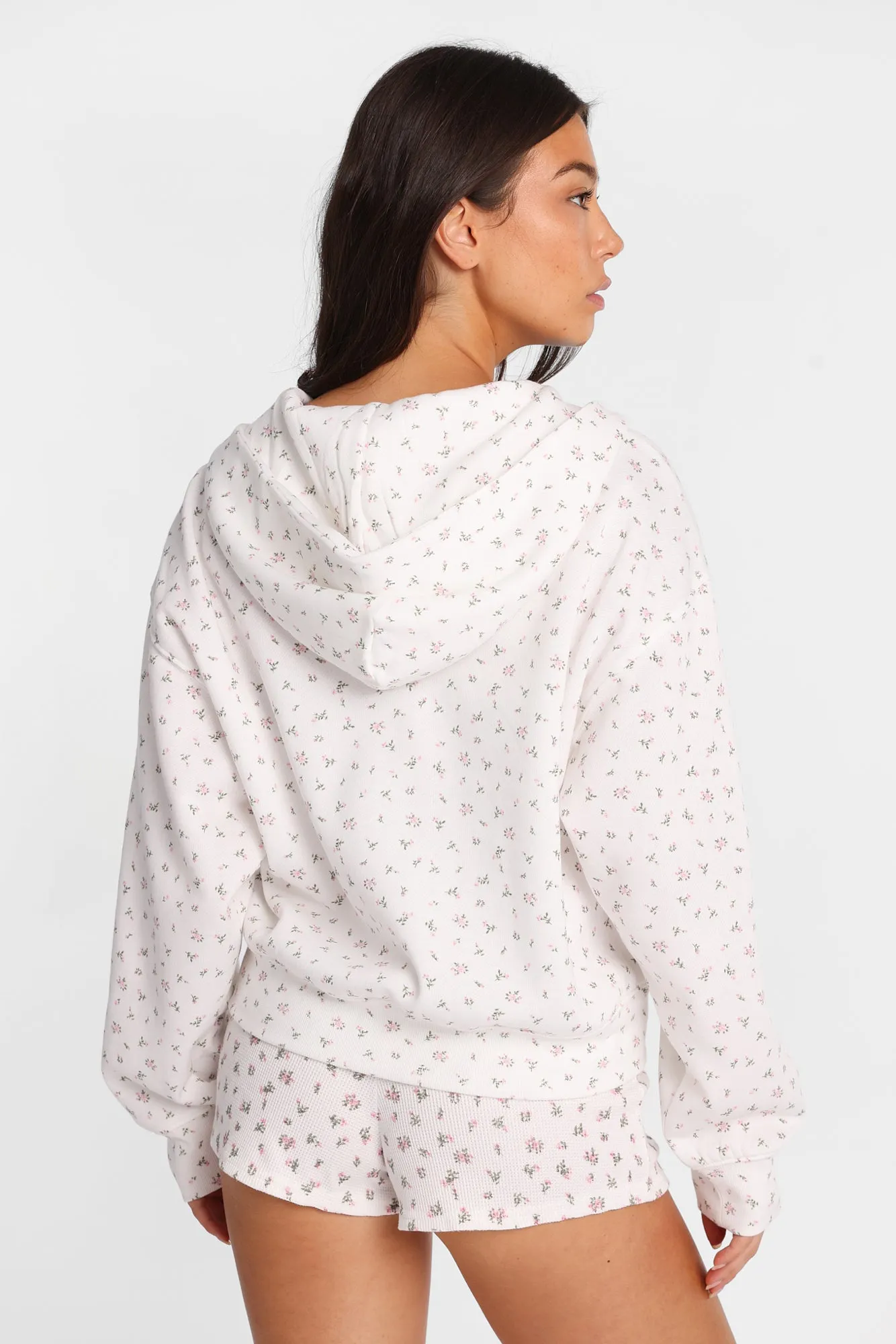 Floral Print Double Zip Hoodie sold by West49 product image thumbnail 3