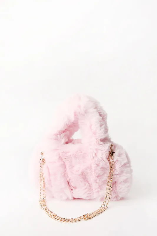 Mini sac à bandoulière en fausse fourrure made by Bluenotes