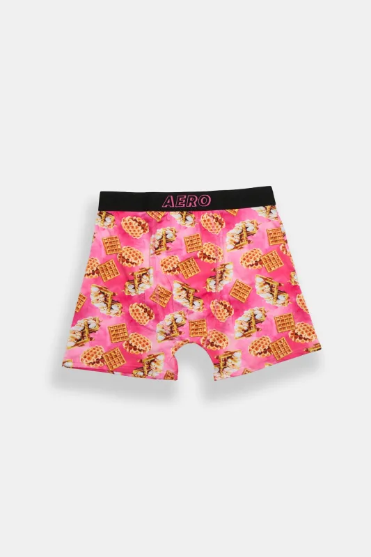 Waffles Tie Dye Printed Boxer Briefs made by Aeropostale