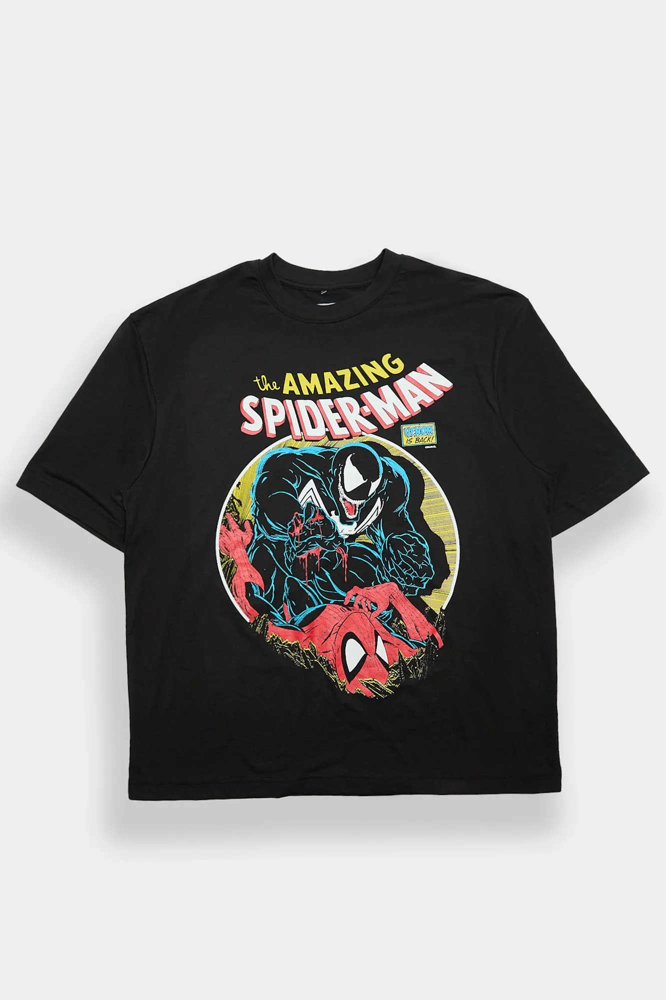 T-shirt surdimensionné imprimé The Amazing Spider-Man Venom Is Back sold by West49