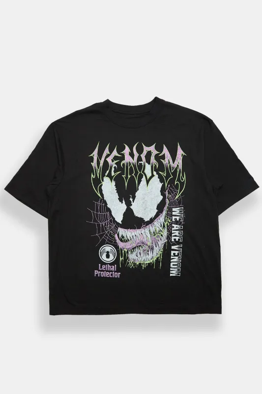 T-shirt surdimensionné imprimé We Are Venom Lethal Protector made by Spiderman