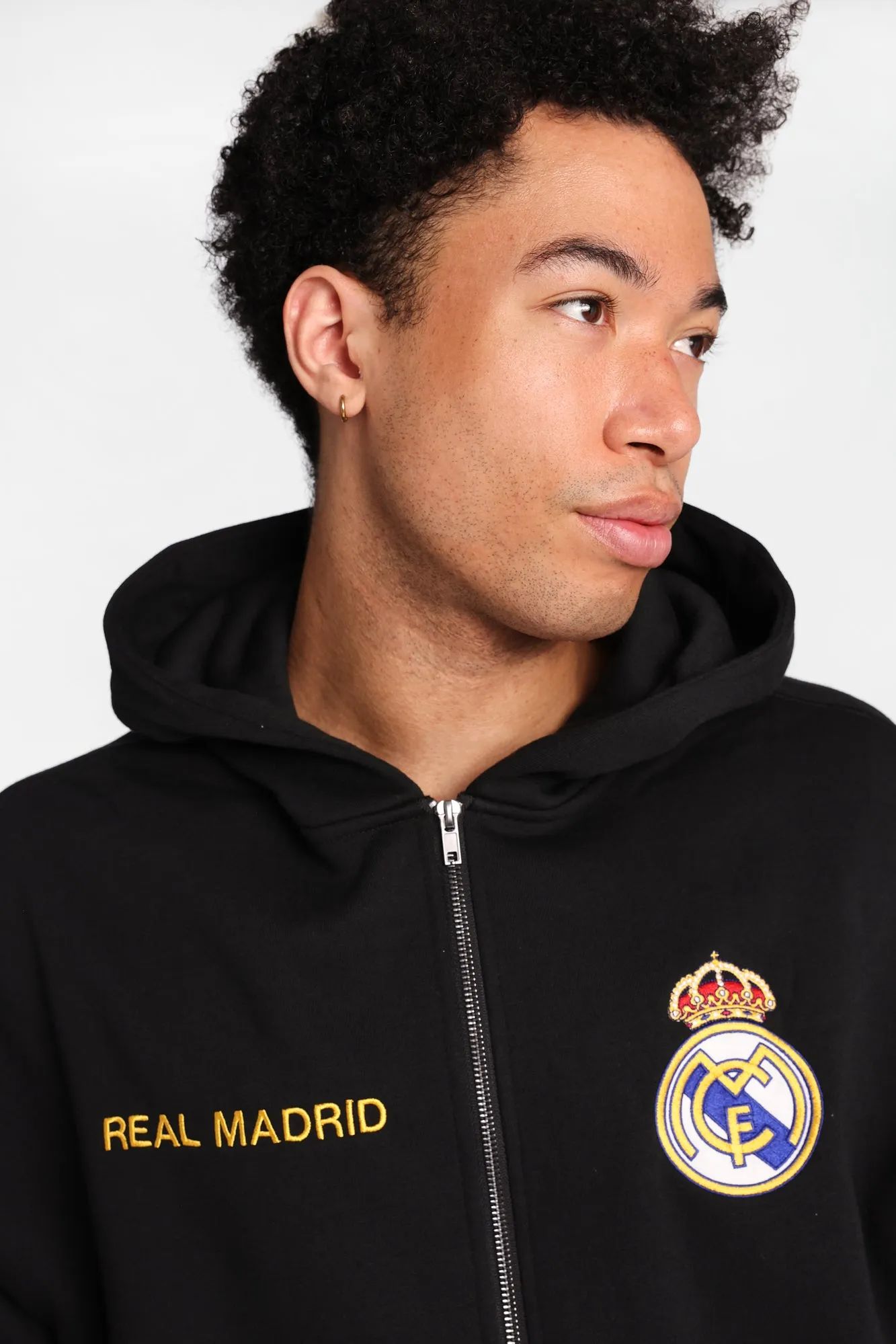 Haut à capuchon zippé imprimé Real Madrid sold by West49 product image thumbnail 2