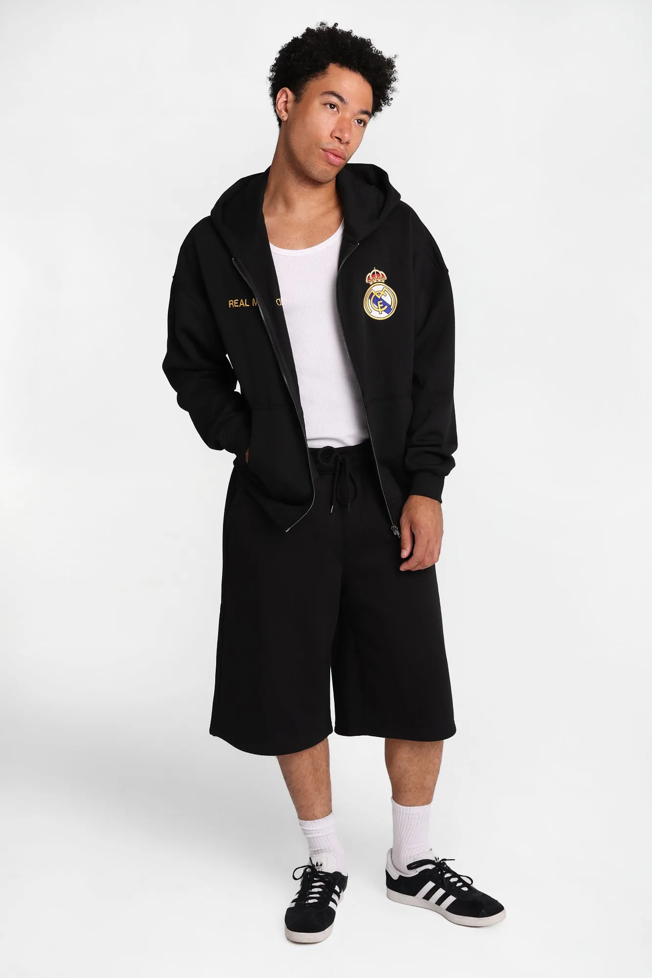 Haut à capuchon zippé imprimé Real Madrid sold by West49 product image thumbnail 4