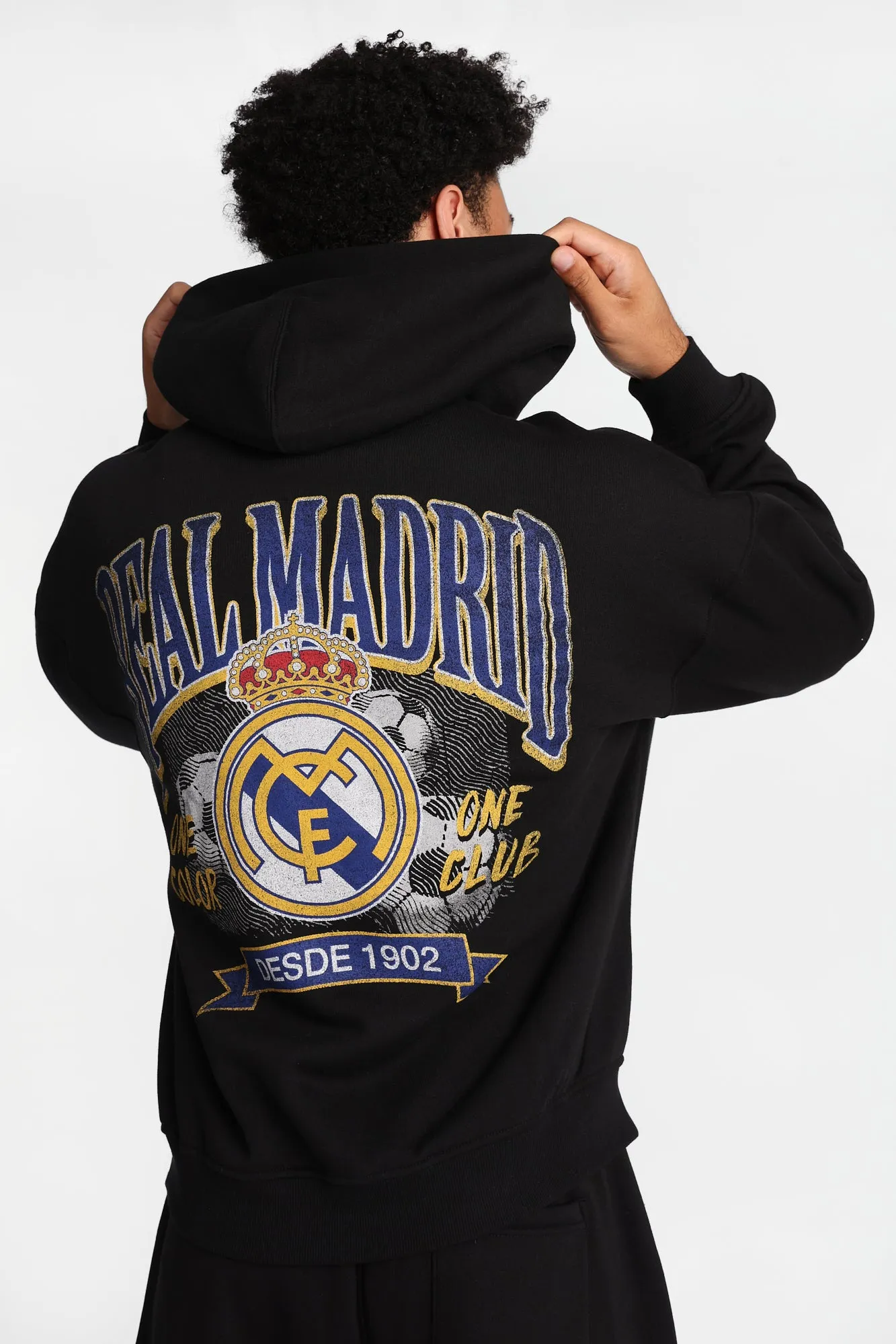 Haut à capuchon zippé imprimé Real Madrid sold by West49 product image thumbnail 3