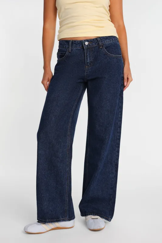 Jean ample taille basse ajustable Chloe made by Bluenotes