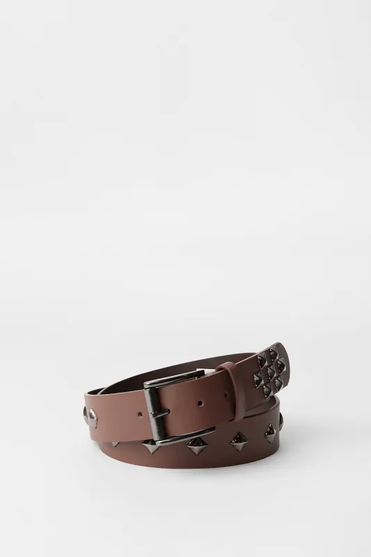 Ceinture cloutée en similicuir made by Bluenotes