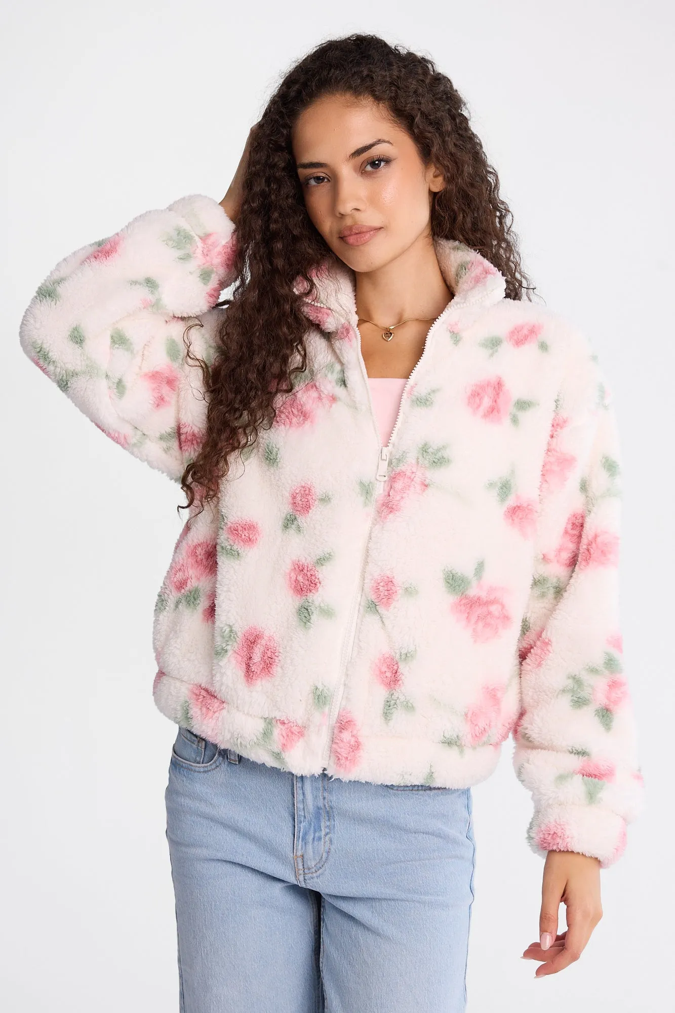 Veste zippée en sherpa sold by West49 product image thumbnail 2