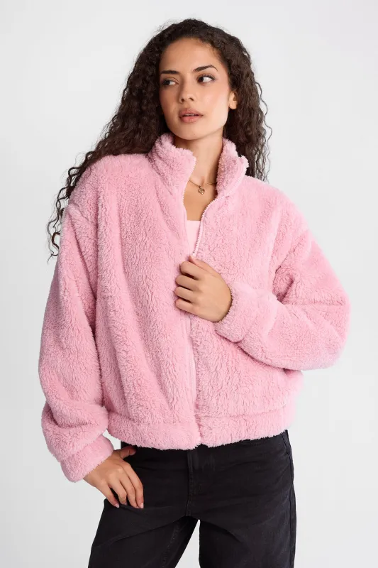Veste zippée en sherpa made by Bluenotes