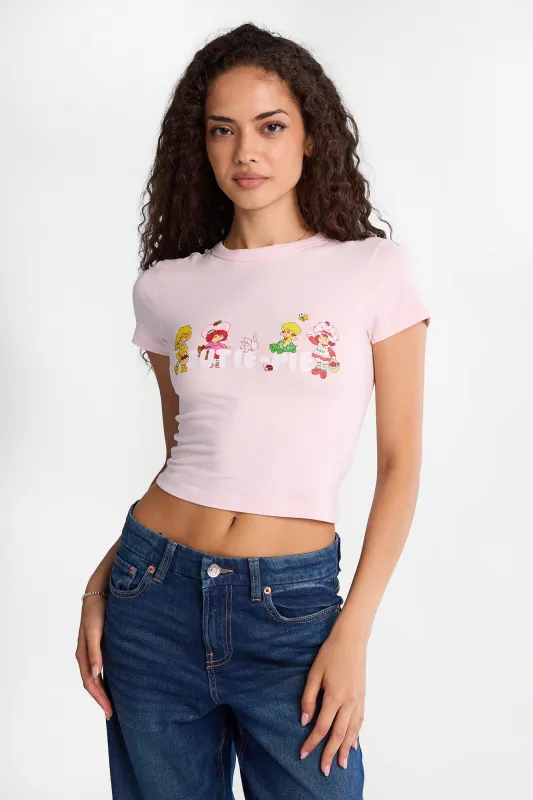 T-shirt ajusté imprimé Charlotte aux fraises made by West49