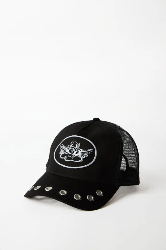 Casquette trucker à ange brodé made by Bluenotes
