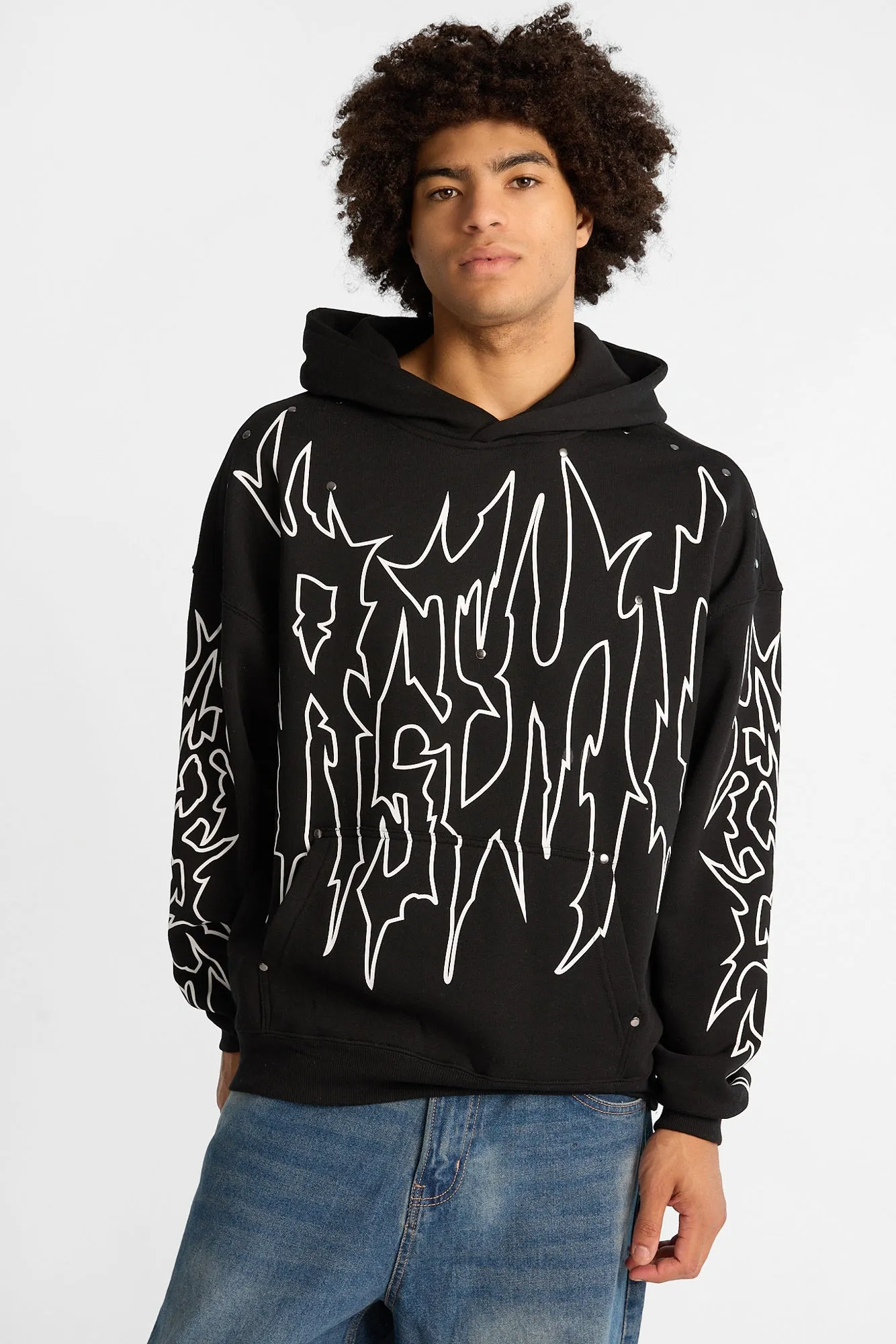 Arsenic Graphic Studded Boxy Hoodie sold by West49 product image thumbnail 2