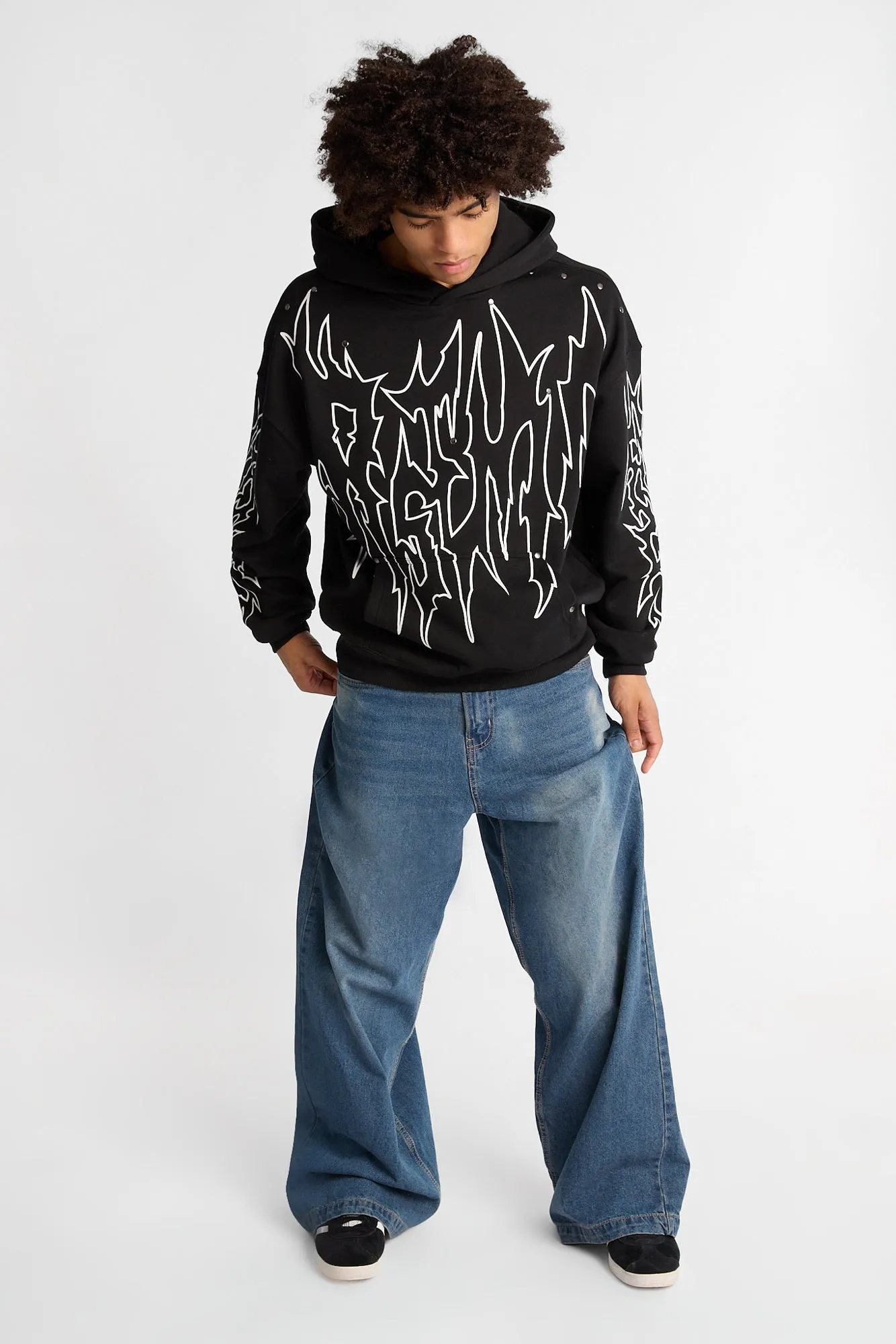 Arsenic Graphic Studded Boxy Hoodie sold by West49 product image thumbnail 5