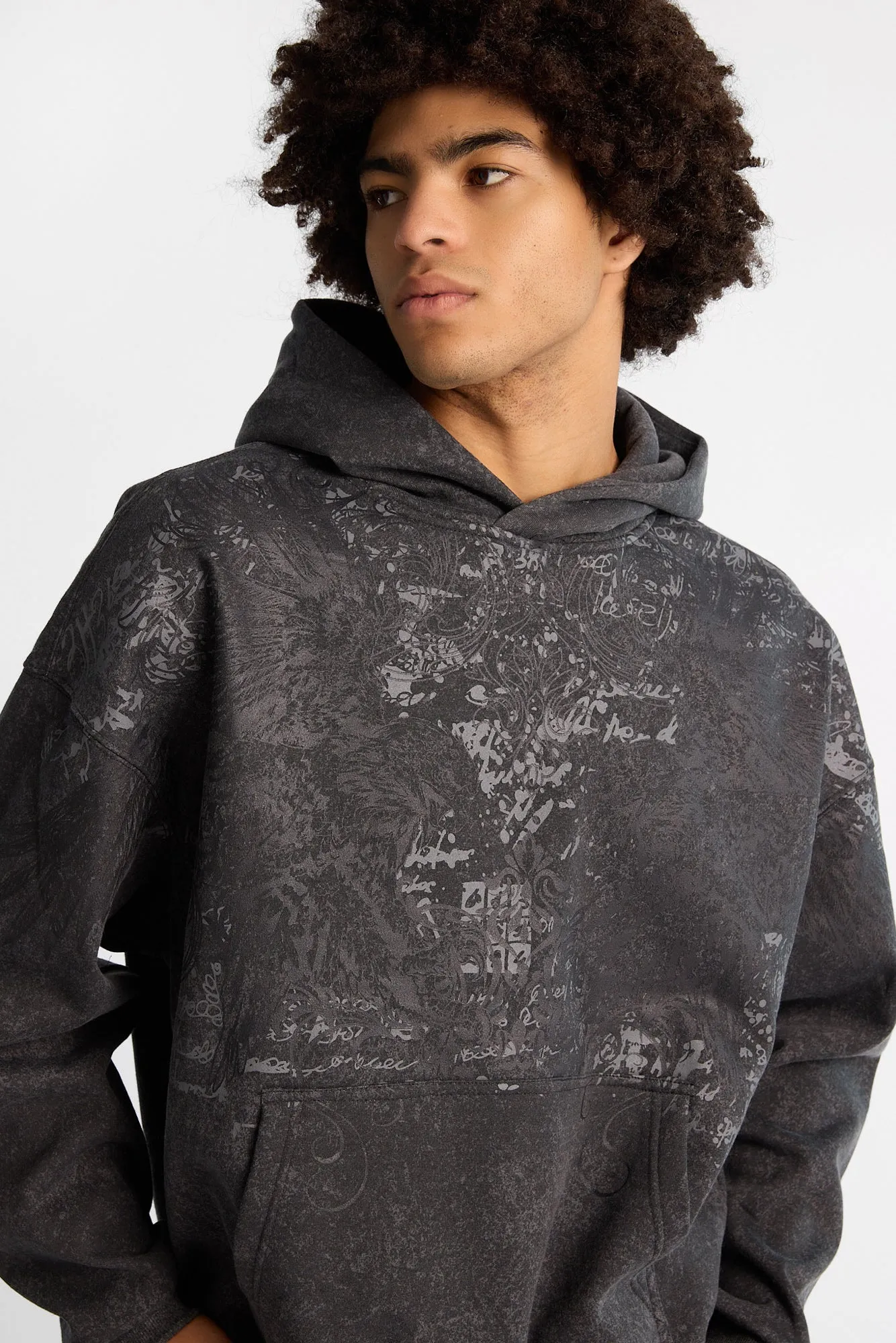 Arsenic Eagle Graphic Washed Boxy Hoodie sold by West49 product image thumbnail 2