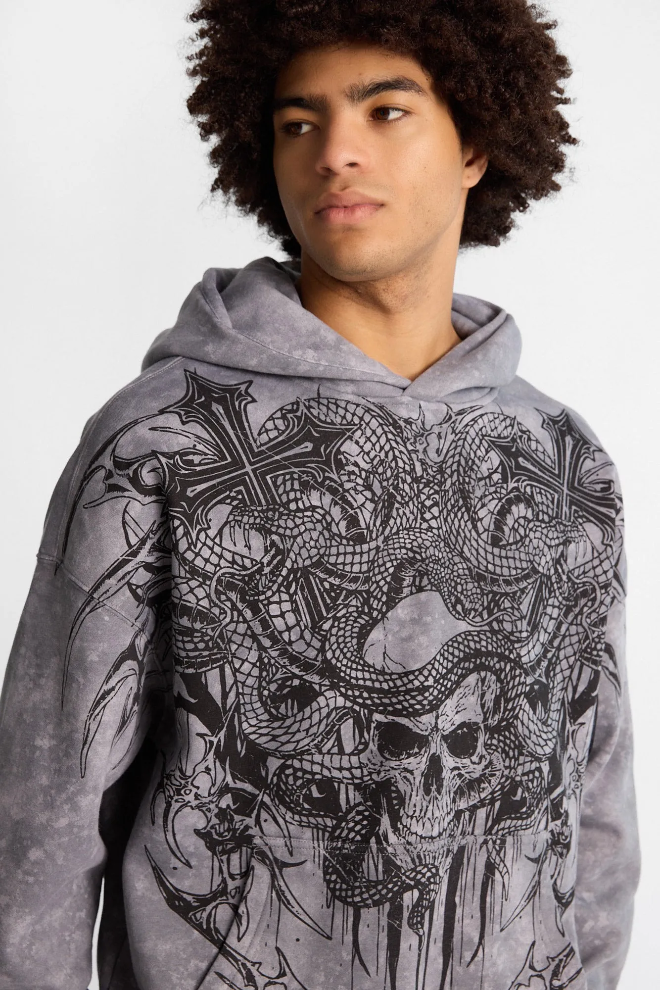Arsenic Cobra Graphic Washed Boxy Hoodie sold by West49 product image thumbnail 2