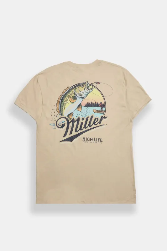 Miller High Life Fishing Graphic T-Shirt made by West49