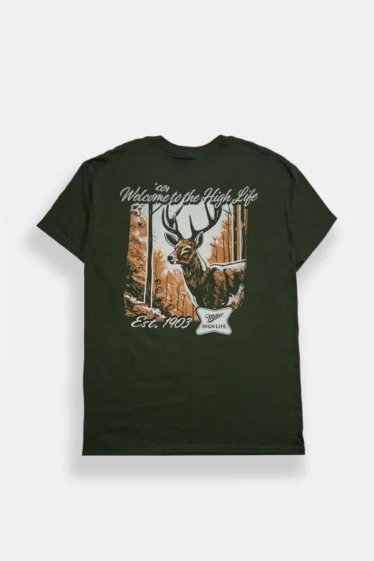 Miller High Life Deer Est. 1903 Graphic T-Shirt made by West49