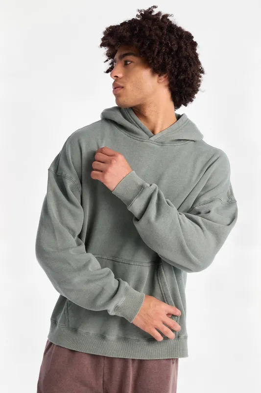 North Western Washed Boxy Hoodie made by West49