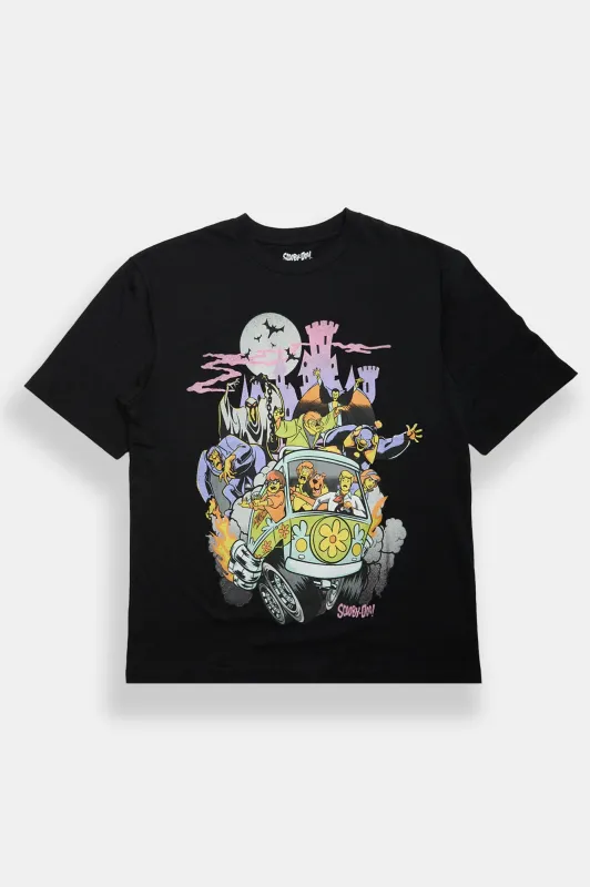 T-shirt surdimensionné imprimé Scooby-Doo! d'Halloween made by West49