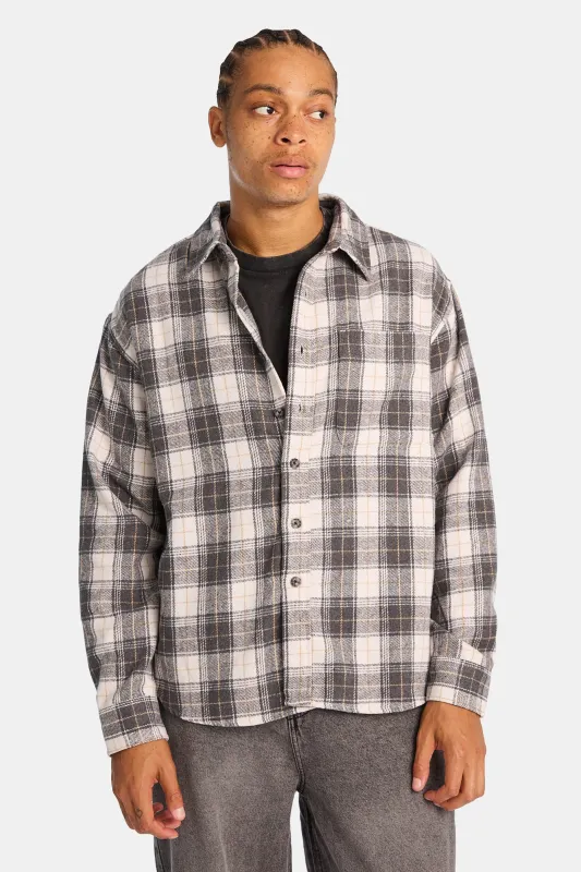 Chemise décontractée à carreaux boutonnée made by West49