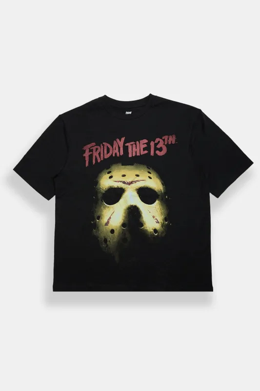 Friday The 13th Axe Graphic Oversized T-Shirt made by West49