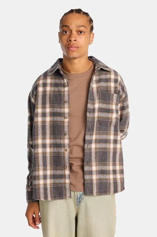 Chemise décontractée à carreaux boutonnée made by West49