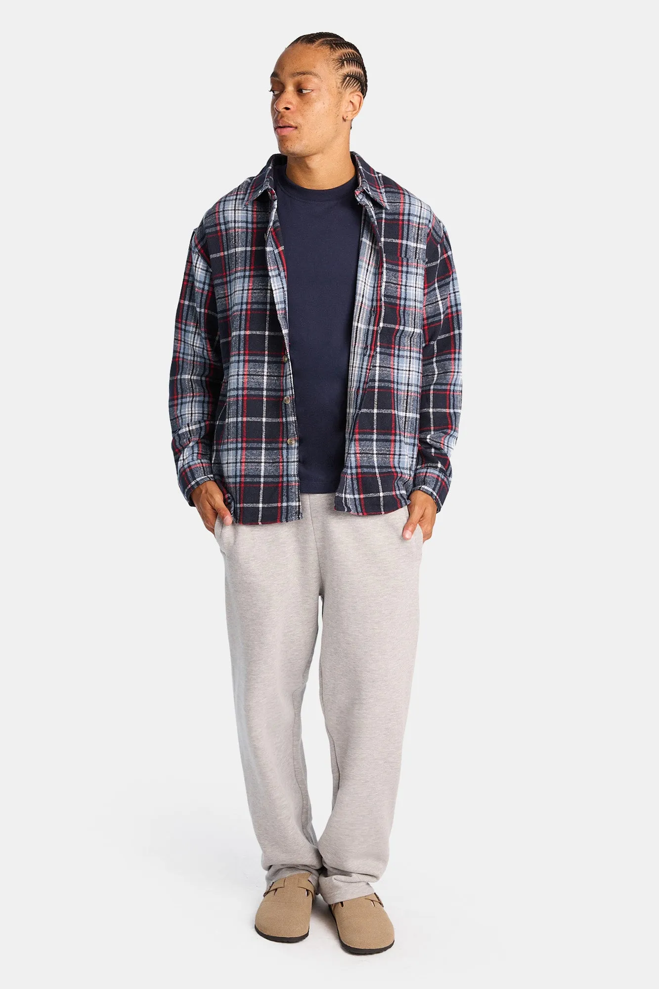 Plaid Button-Up Relaxed Shirt sold by West49 product image thumbnail 4