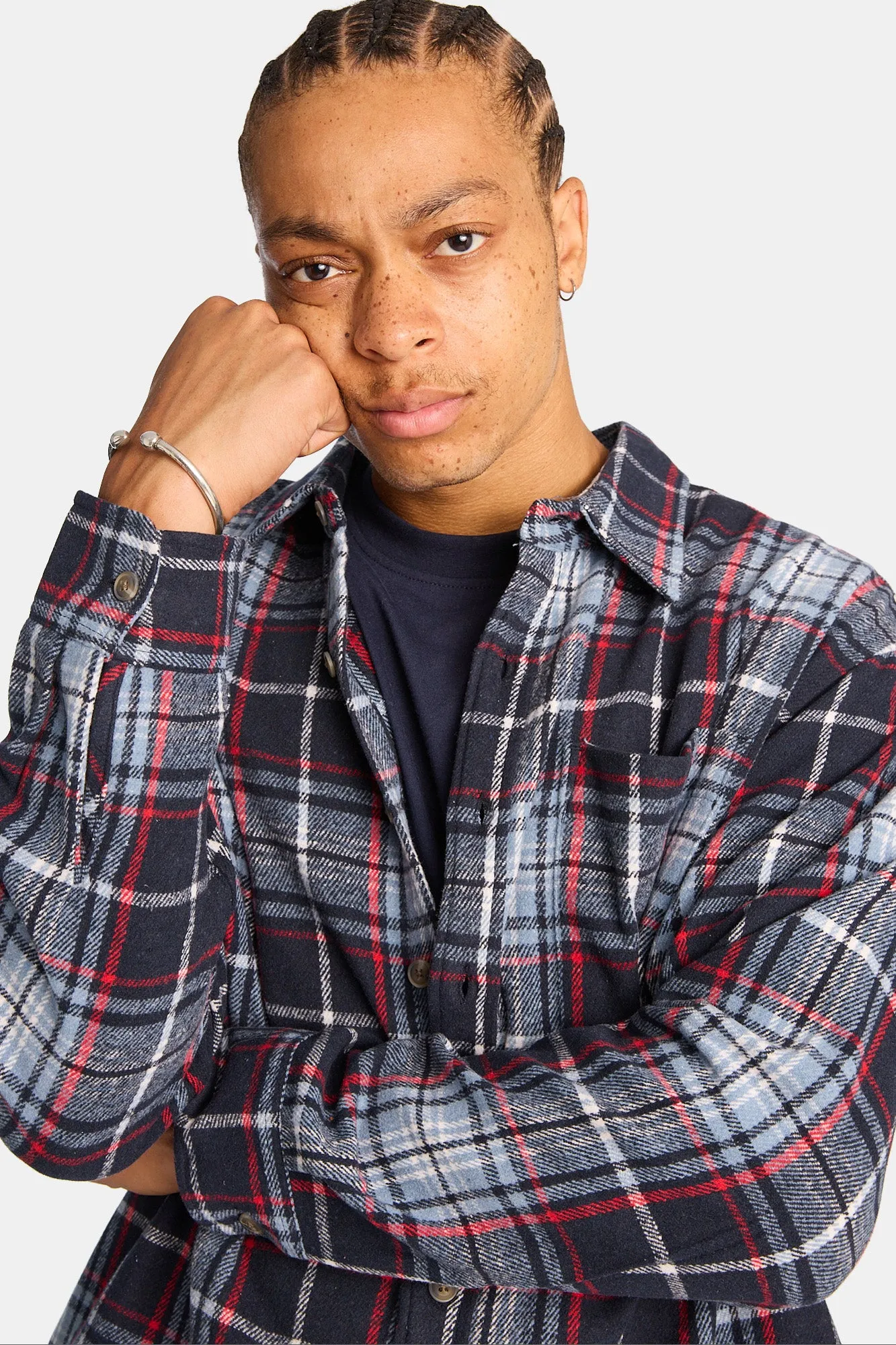 Plaid Button-Up Relaxed Shirt sold by West49 product image thumbnail 2
