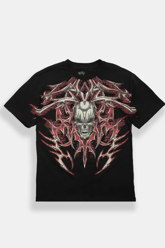T-shirt imprimé à crâne Arsenic made by West49