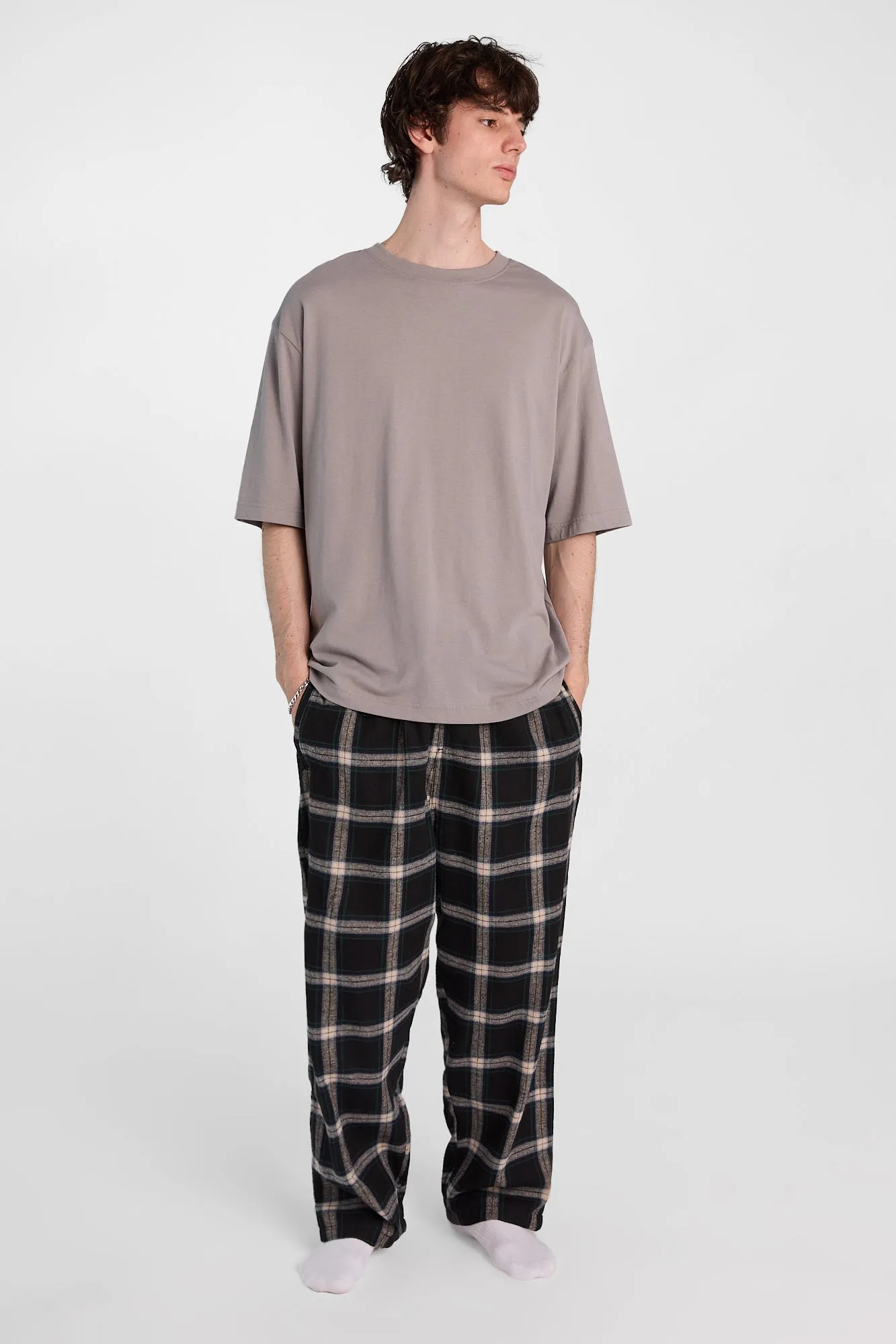 Classic Windowpane Plaid Pajama Pants sold by West49 product image thumbnail 4