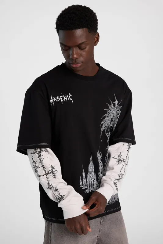 Arsenic Mystical Long Sleeve 2-Fer Tee made by West49
