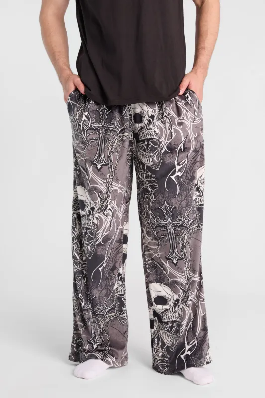 Pantalon de pyjama à imprimé de crânes Arsenic made by West49
