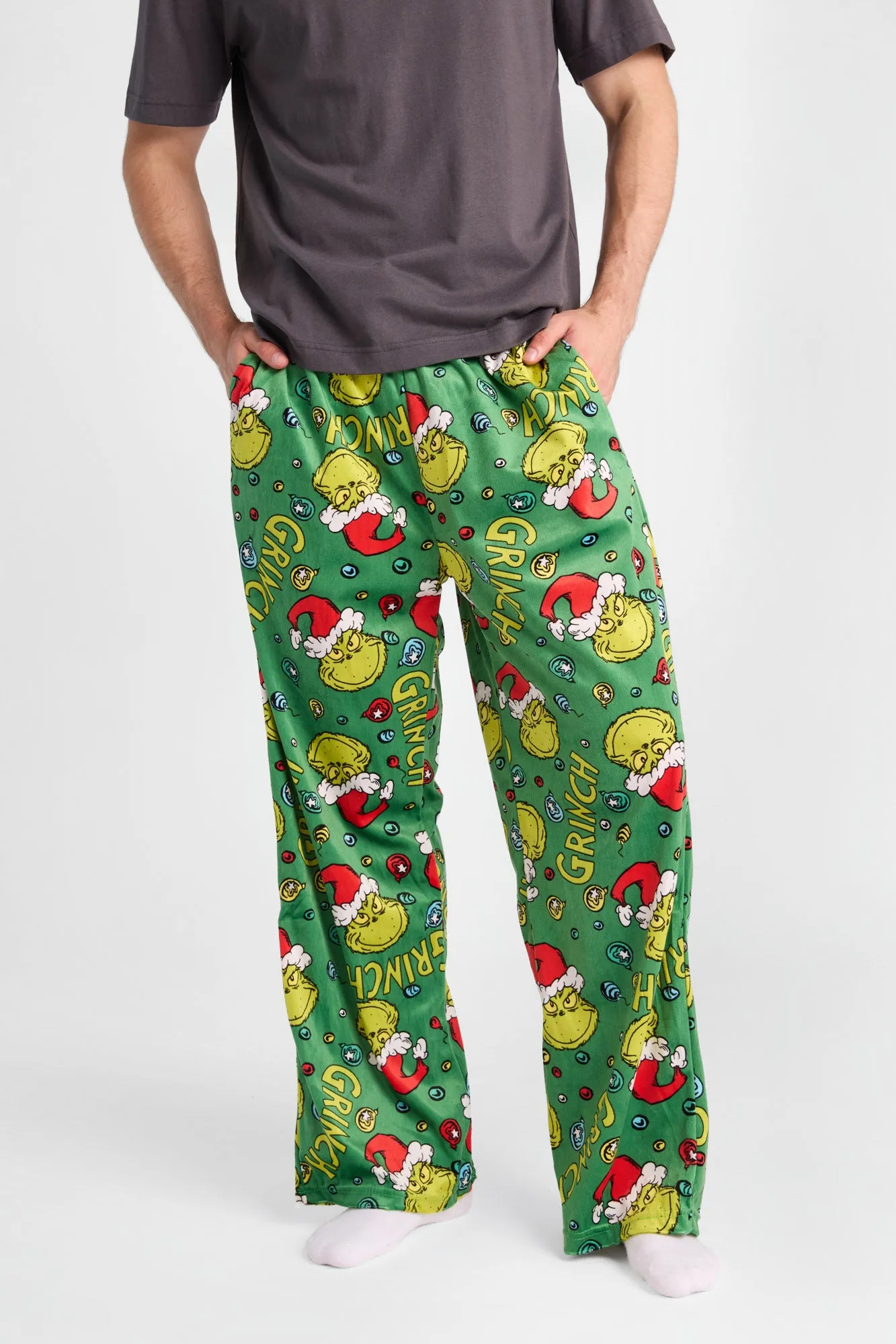 The Grinch Print Pajama Pants sold by West49