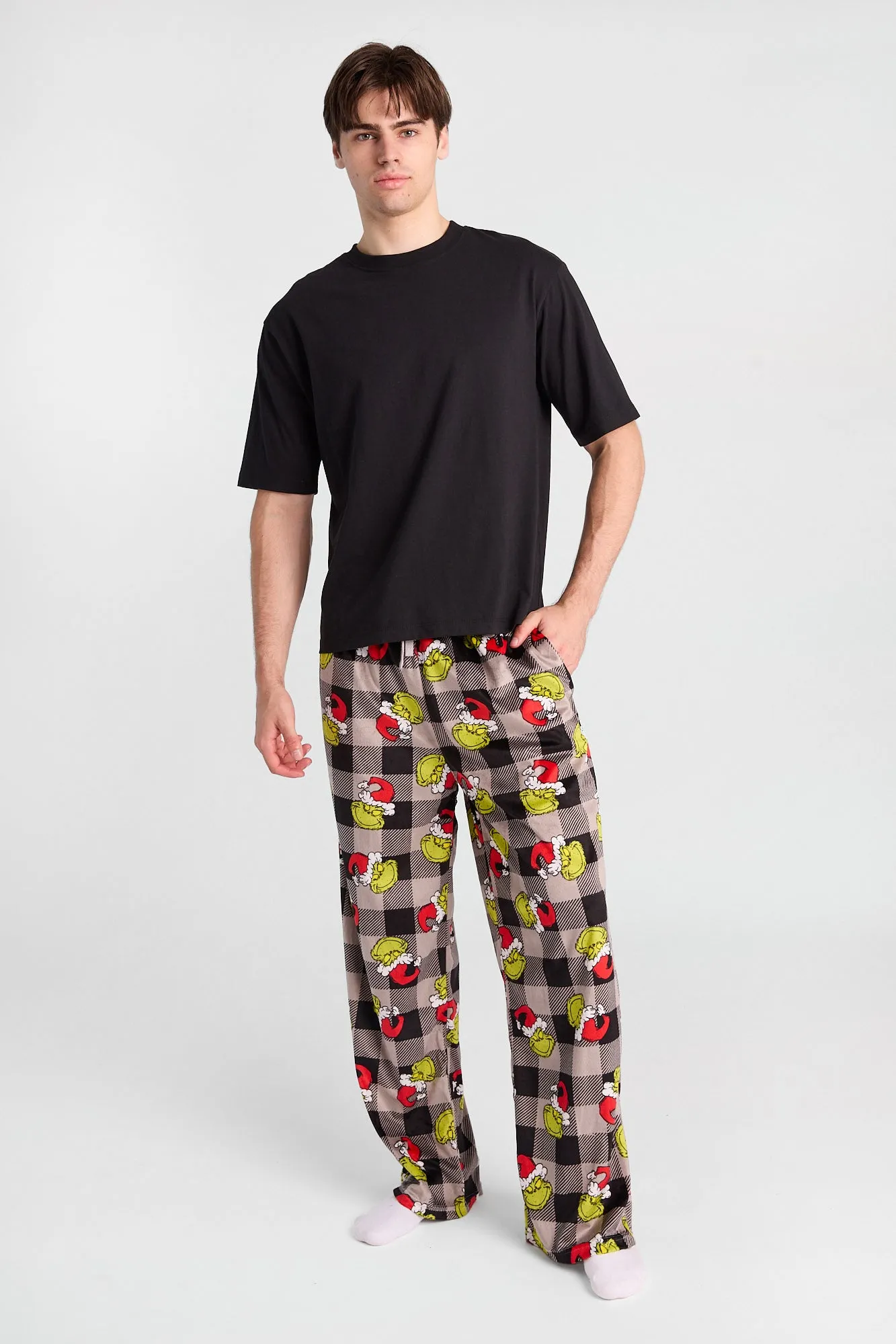 The Grinch Plaid Pajama Pants sold by West49 product image thumbnail 4