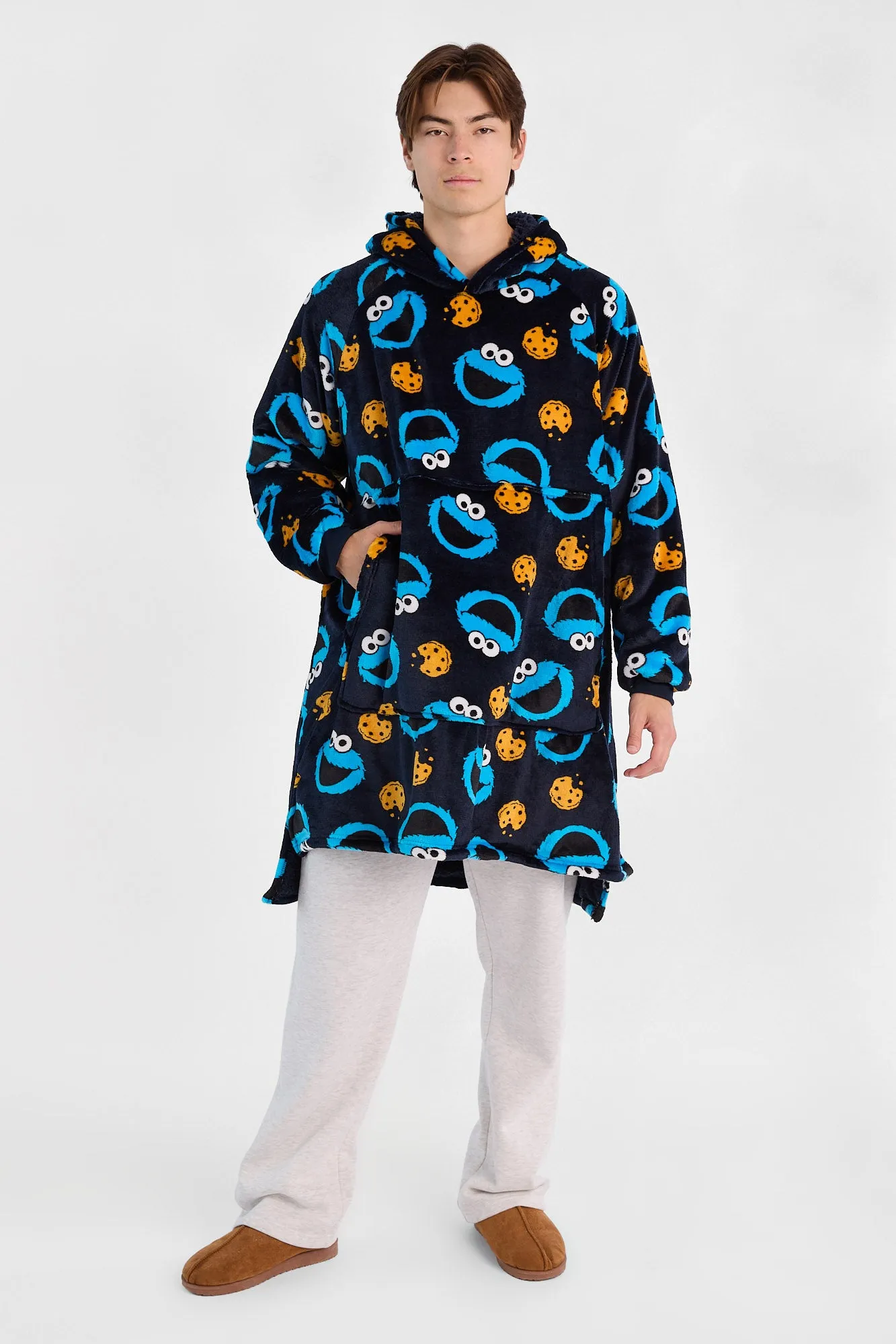 Haut à capuchon couverture imprimé Cookie Monster sold by West49 product image thumbnail 4