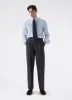 August High Twist Wool Trousers - Mid Grey sold by Berg & Berg